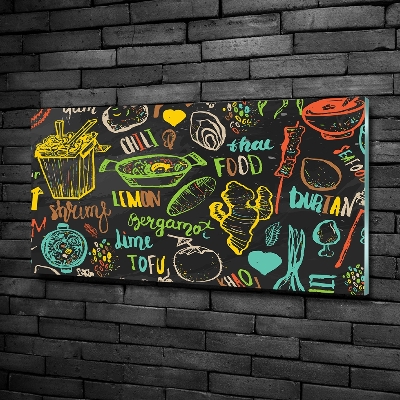 Quadro su vetro Cibo tailandese
