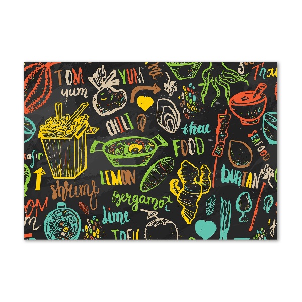 Quadro su vetro Cibo tailandese