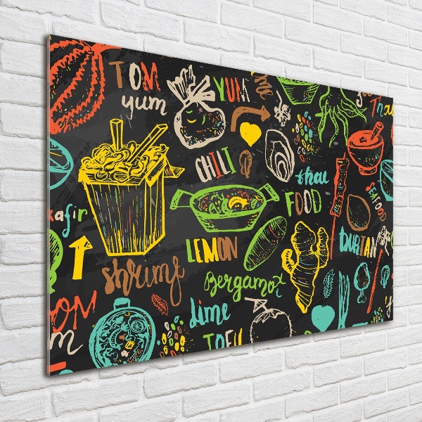 Quadro su vetro Cibo tailandese