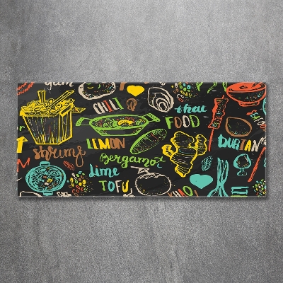 Quadro su vetro Cibo tailandese