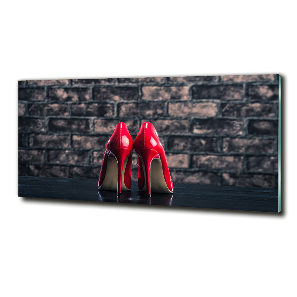 Quadro vetro Scarpe col tacco rosse