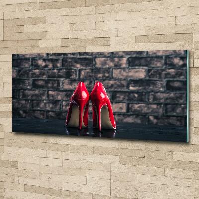 Quadro vetro Scarpe col tacco rosse