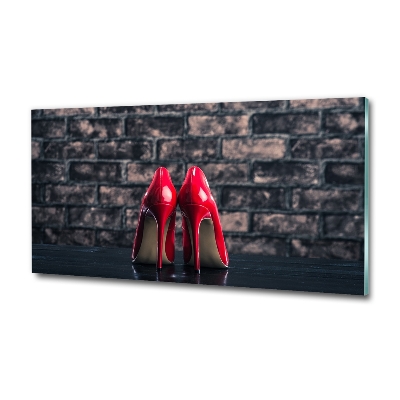 Quadro vetro Scarpe col tacco rosse