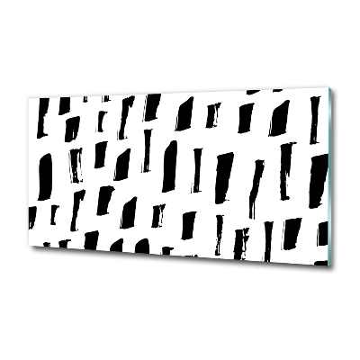 Quadro su vetro Macchie bianche e nere