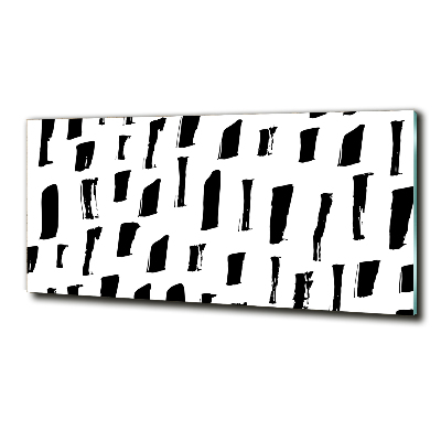 Quadro su vetro Macchie bianche e nere