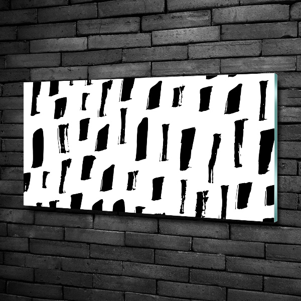 Quadro su vetro Macchie bianche e nere