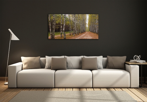 Quadro in verde Viale delle betulle