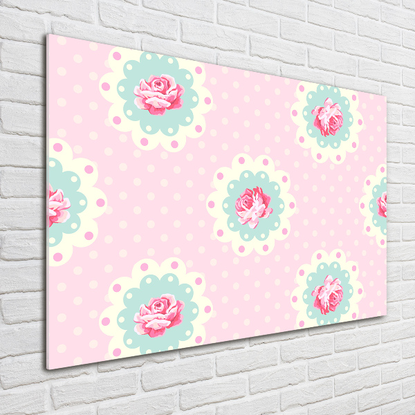 Quadro vetro Rose