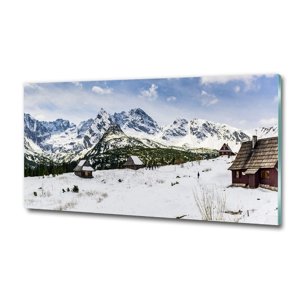 Quadro su vetro Pascoli dei Monti Tatra