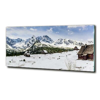 Quadro su vetro Pascoli dei Monti Tatra