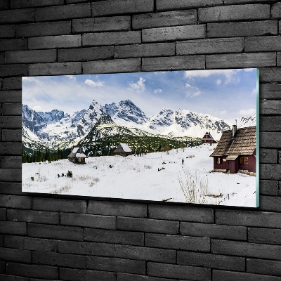 Quadro su vetro Pascoli dei Monti Tatra