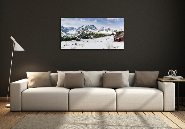 Quadro su vetro Pascoli dei Monti Tatra