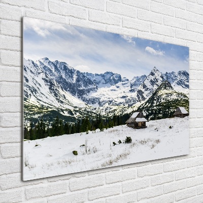 Quadro su vetro Pascoli dei Monti Tatra