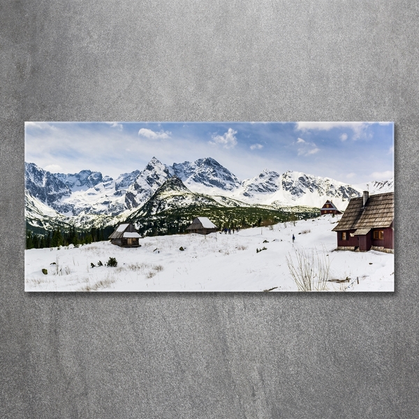 Quadro su vetro Pascoli dei Monti Tatra