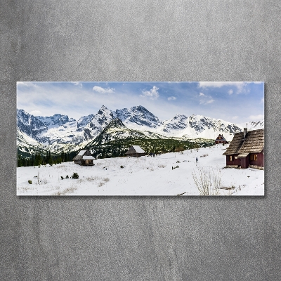 Quadro su vetro Pascoli dei Monti Tatra