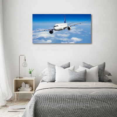 Quadro su vetro Un aereo in aria