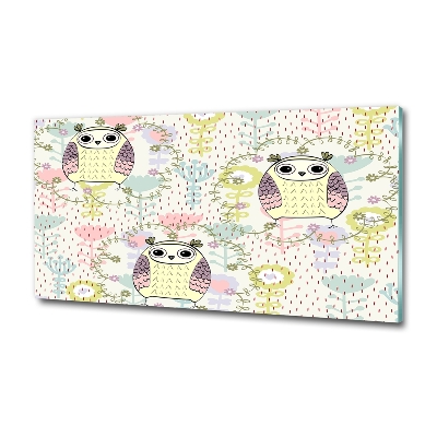 Quadro in vetro Gufi