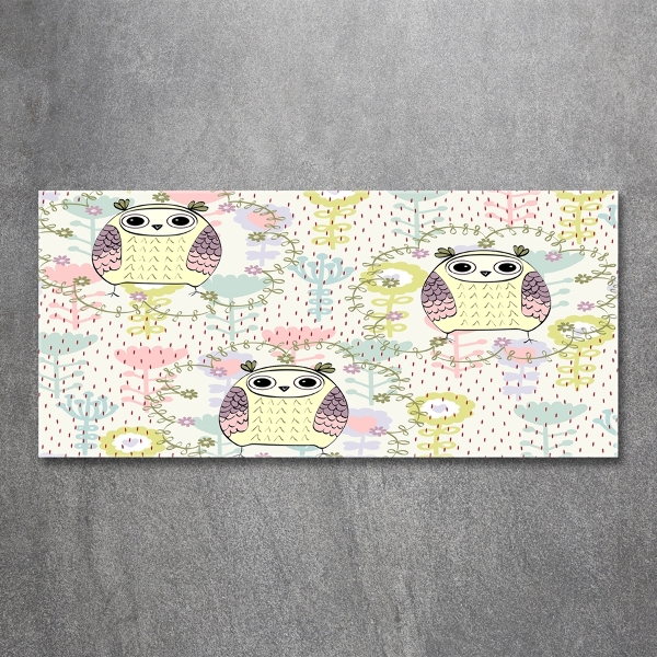 Quadro in vetro Gufi