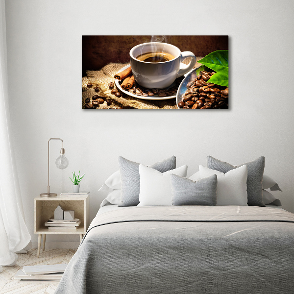 Quadro vetro Una tazza di caffè