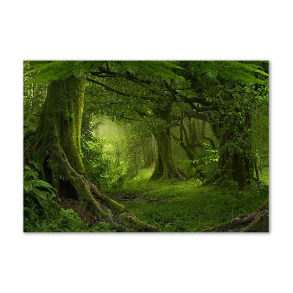 Quadro in verde Giungla tropicale