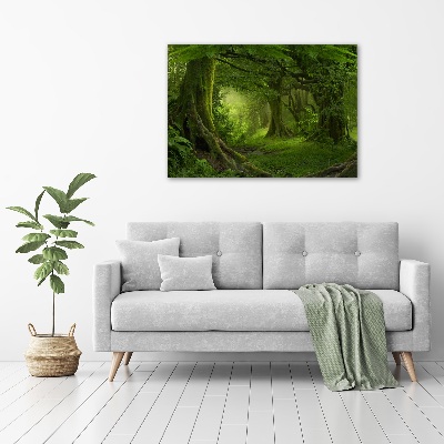 Quadro in verde Giungla tropicale