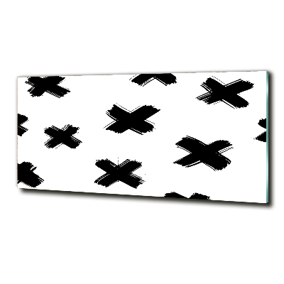 Quadro in verde Macchie bianche e nere