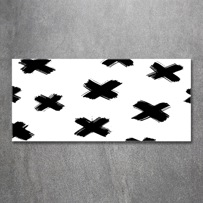 Quadro in verde Macchie bianche e nere