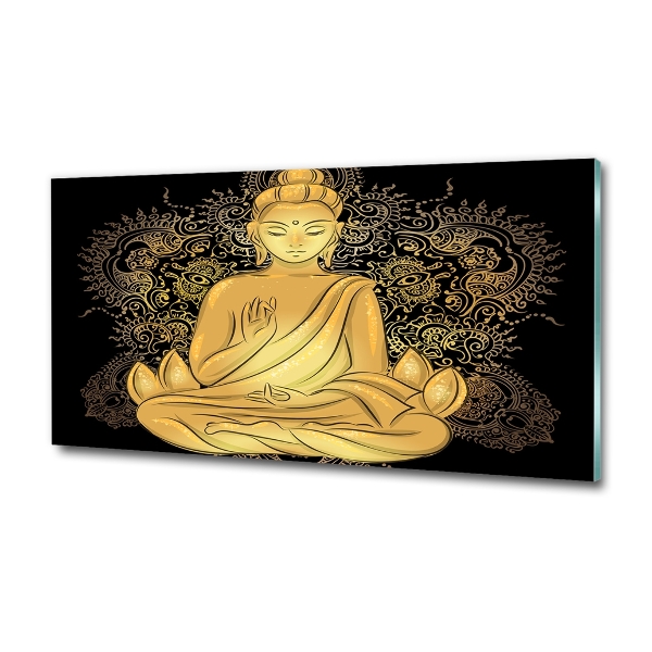 Quadro in verde Buddha seduto