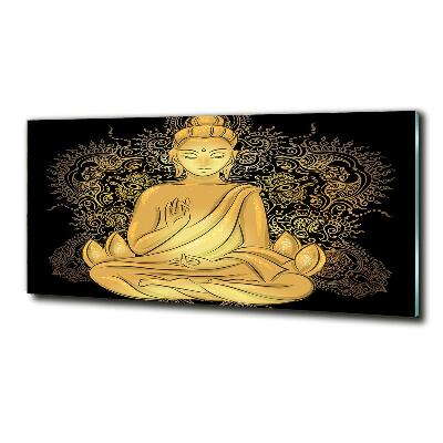 Quadro in verde Buddha seduto