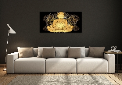 Quadro in verde Buddha seduto