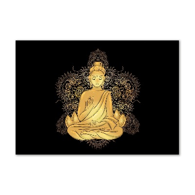 Quadro in verde Buddha seduto