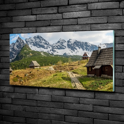 Quadro vetro Pascoli dei Monti Tatra