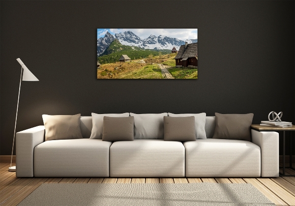 Quadro vetro Pascoli dei Monti Tatra