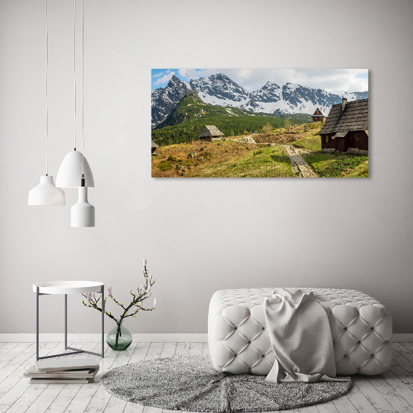 Quadro vetro Pascoli dei Monti Tatra