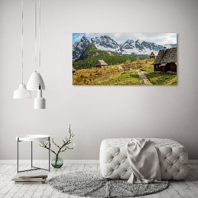 Quadro vetro Pascoli dei Monti Tatra