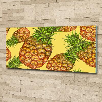 Quadro in vetro Ananas