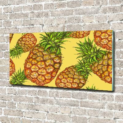 Quadro in vetro Ananas
