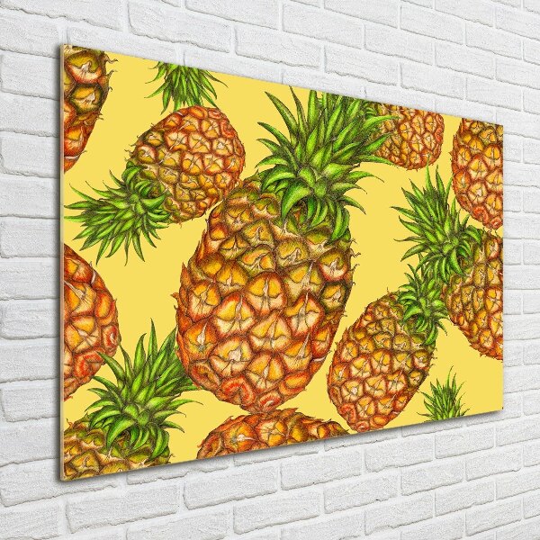 Quadro in vetro Ananas