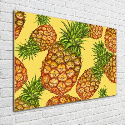 Quadro in vetro Ananas