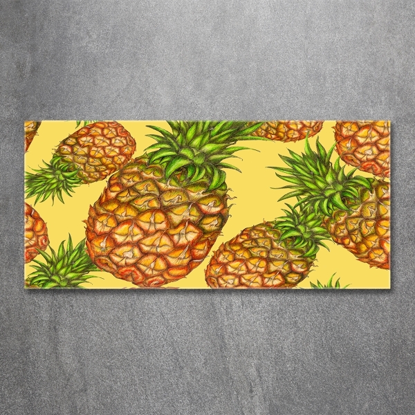 Quadro in vetro Ananas