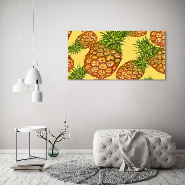 Quadro in vetro Ananas