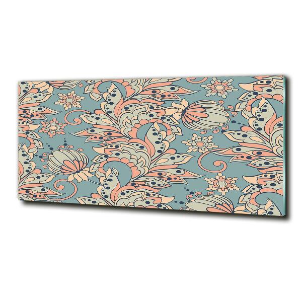 Quadro vetro Fiori etnici