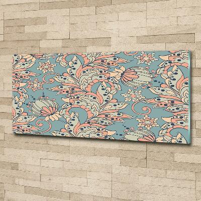 Quadro vetro Fiori etnici