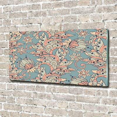 Quadro vetro Fiori etnici