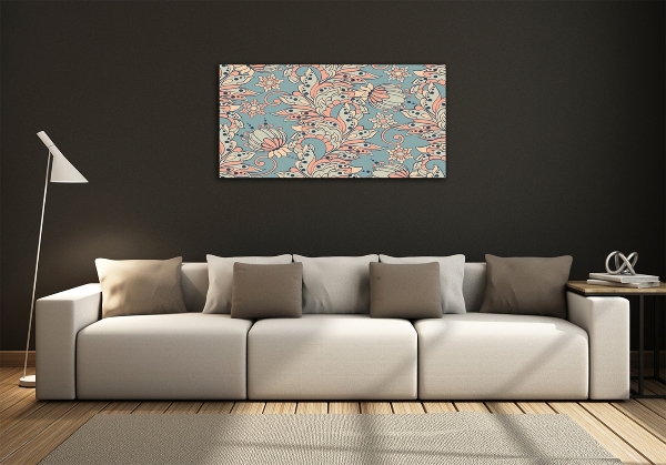 Quadro vetro Fiori etnici
