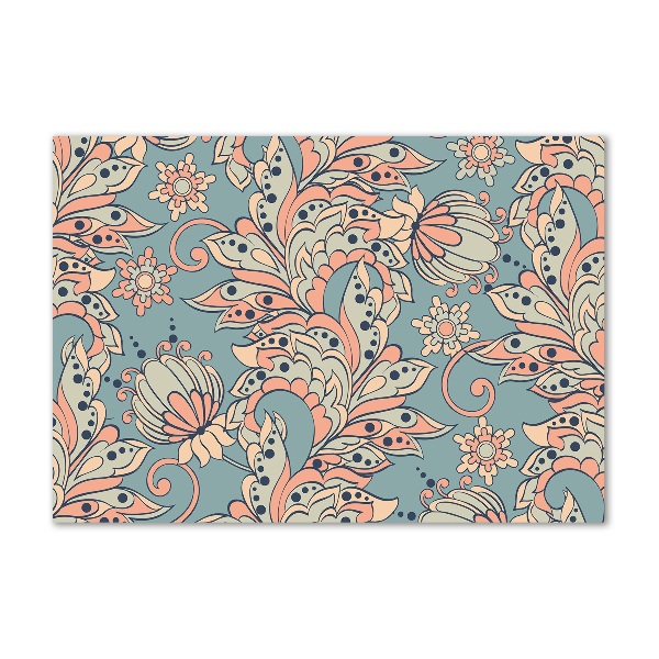 Quadro vetro Fiori etnici