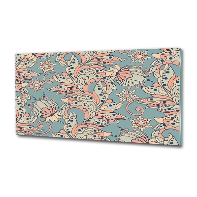 Quadro vetro Fiori etnici