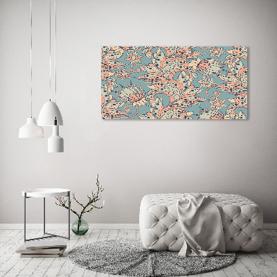 Quadro vetro Fiori etnici