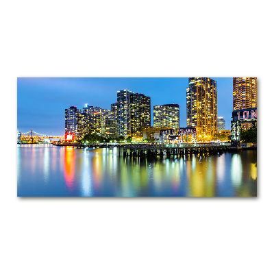 Quadro su vetro New York di notte