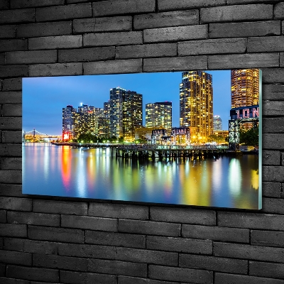 Quadro su vetro New York di notte